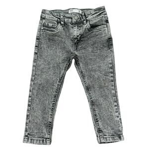 COTTON ON Boys Black Acid Wash Jeans 2